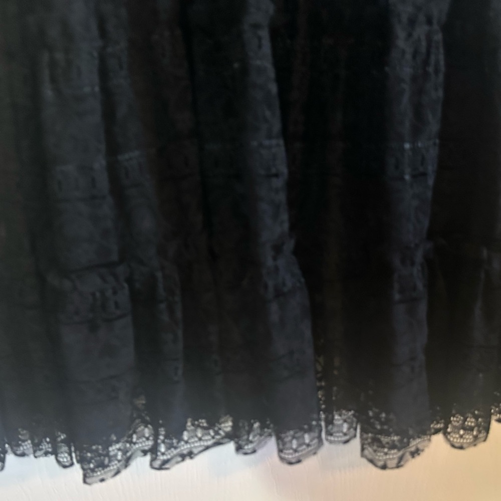NWT Max Studio Black Lace Maxi Prom Party New Years Eve Dress Size M - Picture 5 of 5